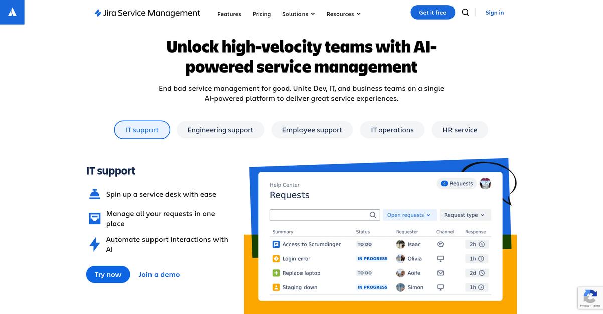 Atlassian Homepage 1