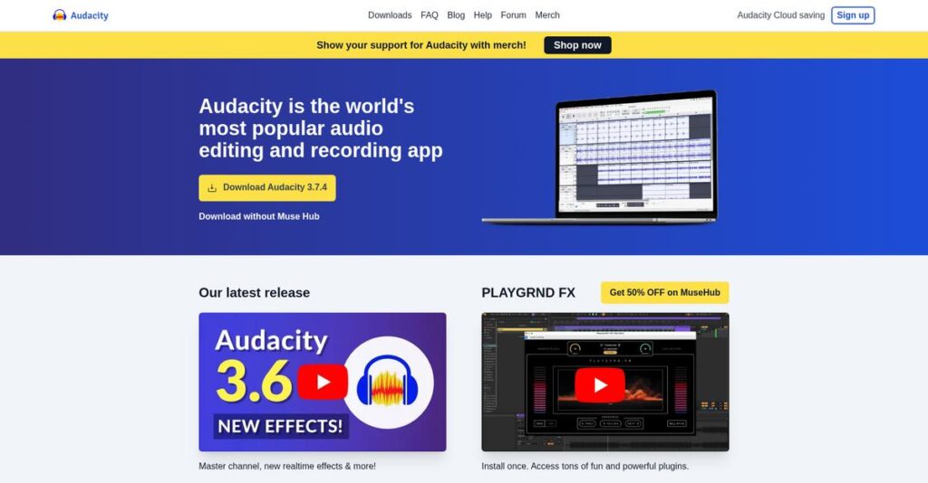 Audacity Homepage