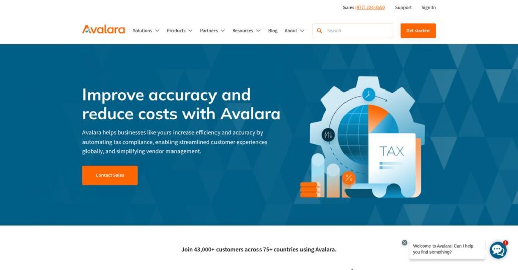 Avalara Homepage