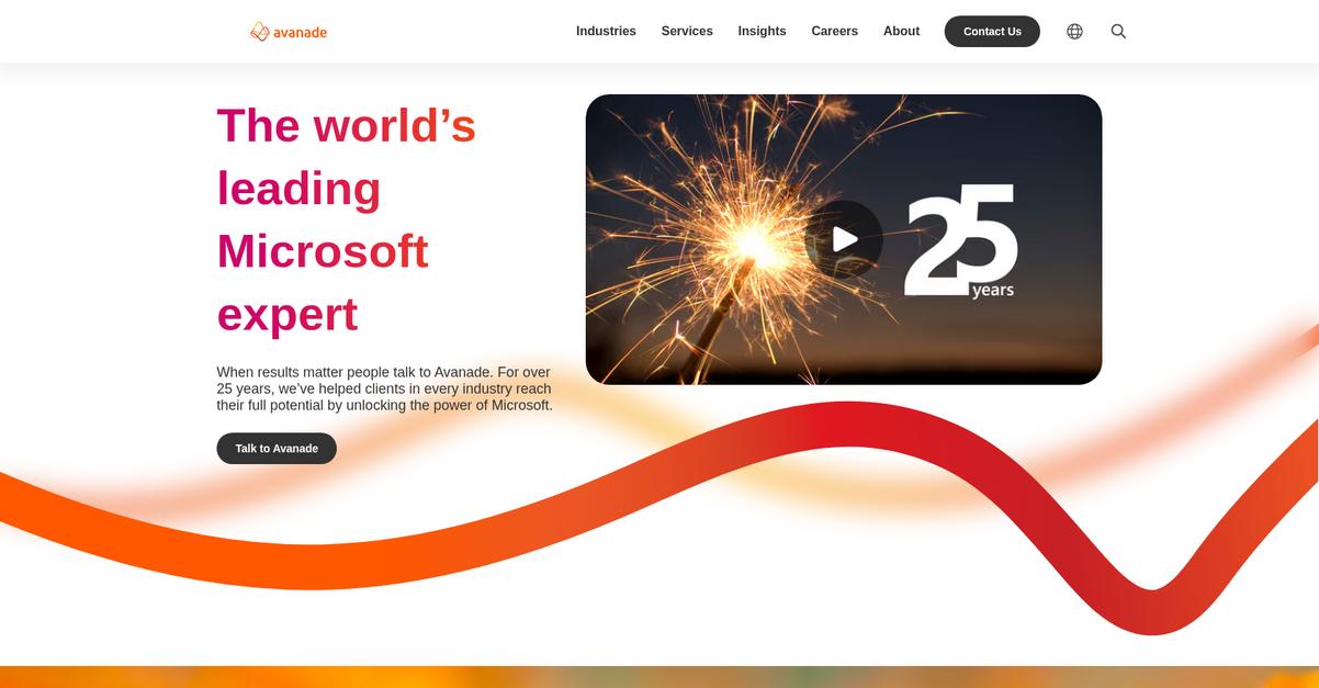 Avanade Homepage