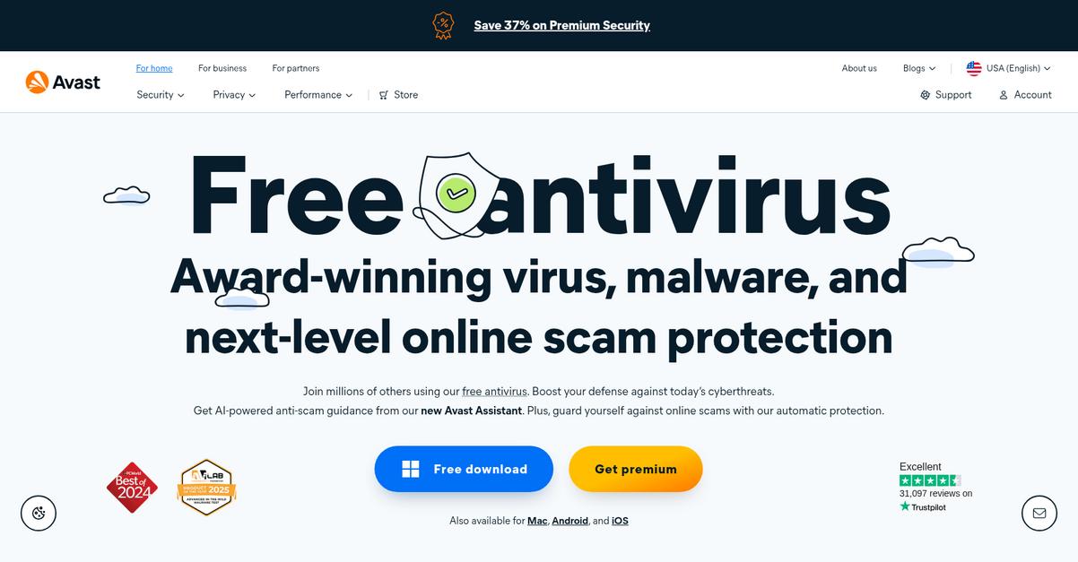 Avast Homepage