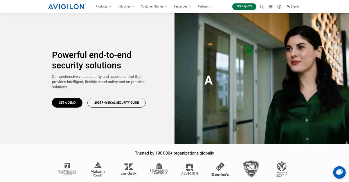 Avigilon Homepage