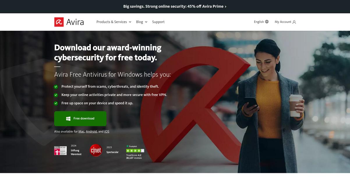 Avira Homepage