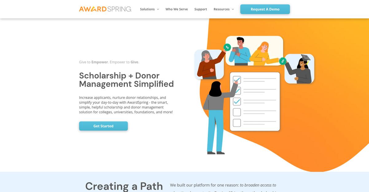 Award Spring Homepage