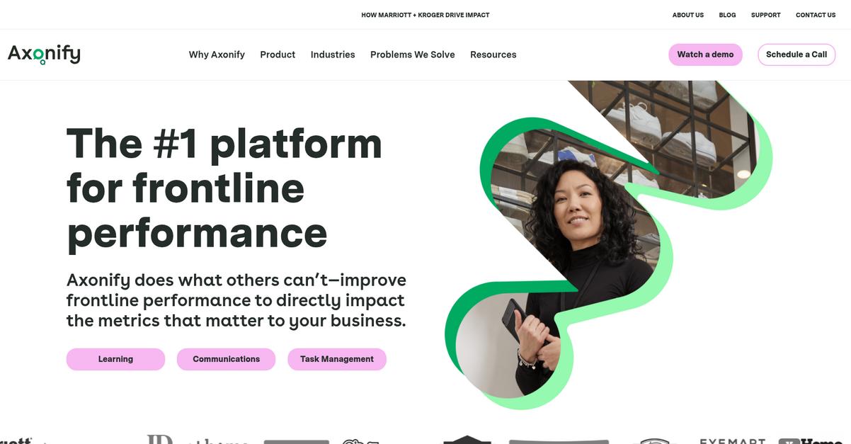 Axonify Homepage