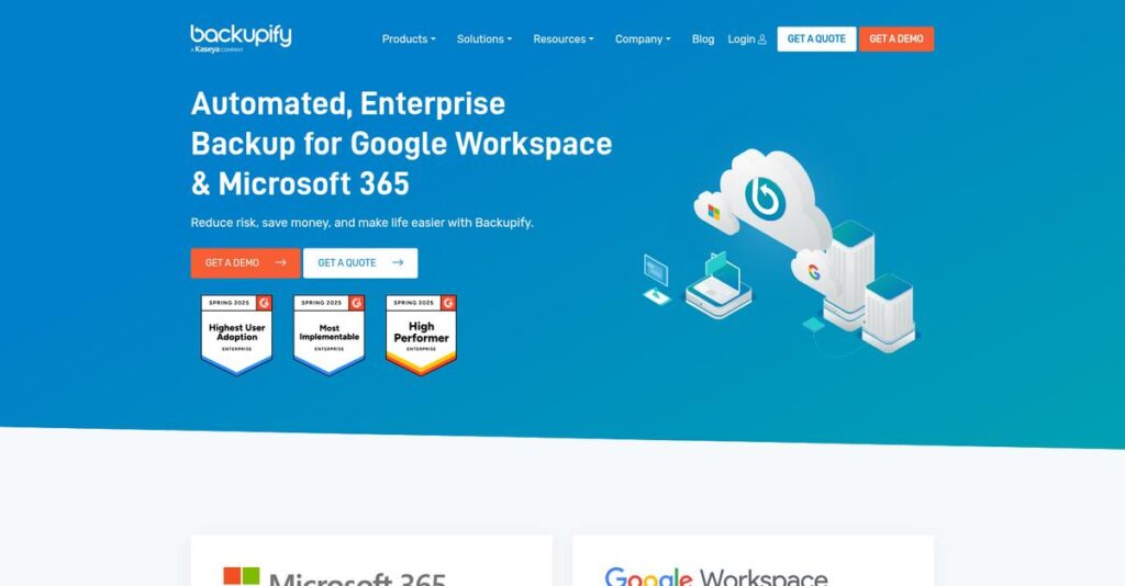 Backupify Homepage