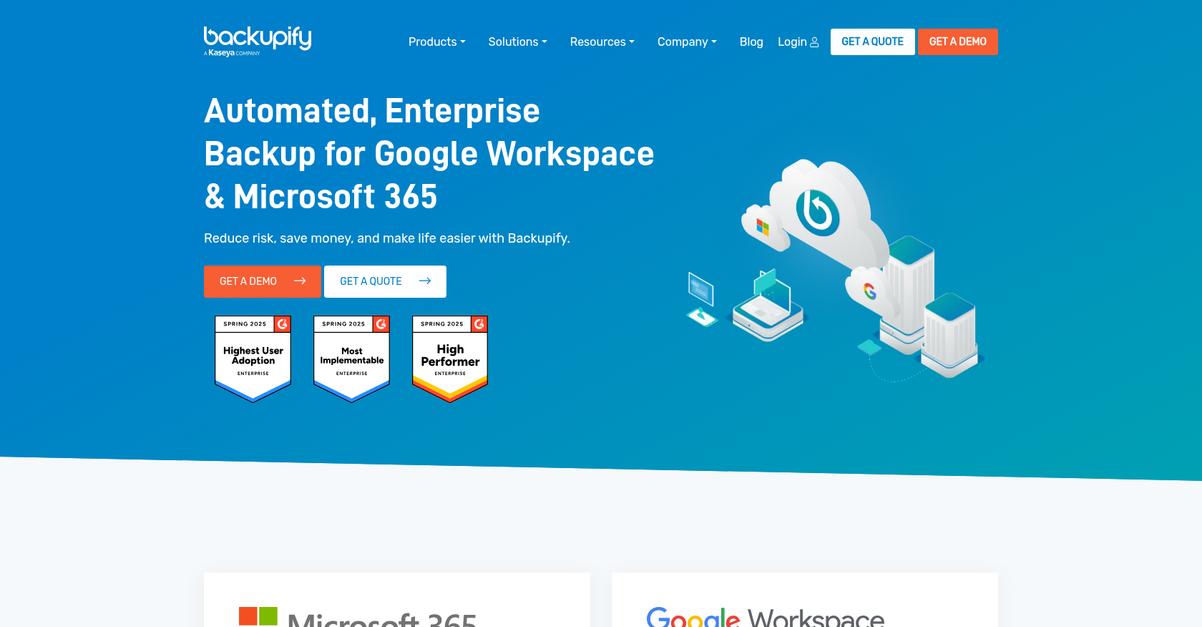 Backupify Homepage