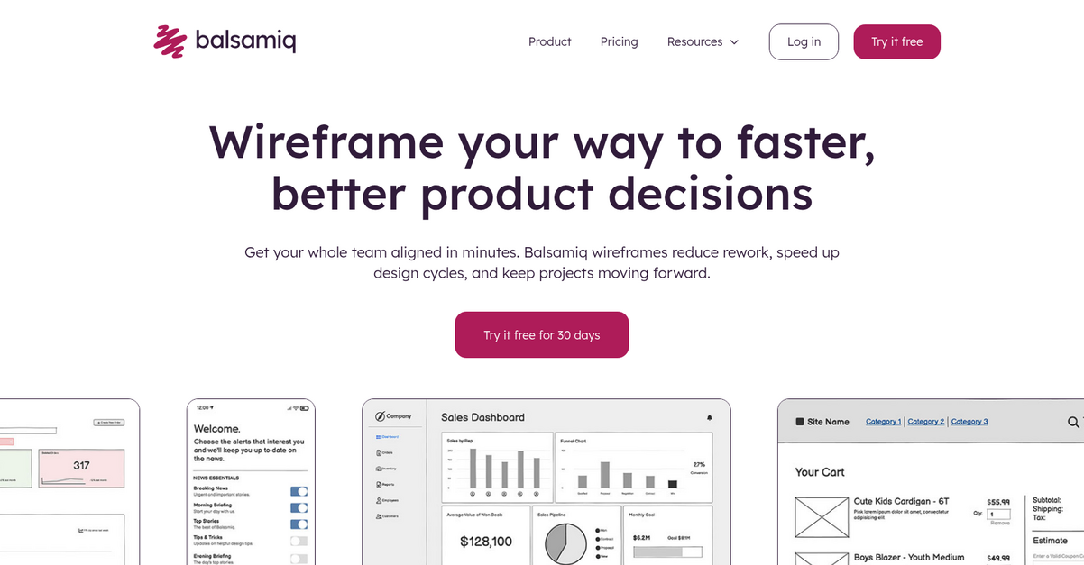 Balsamiq Homepage