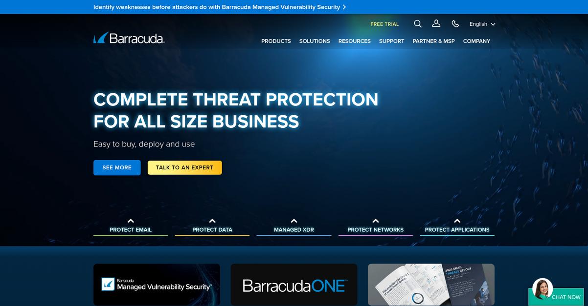 Barracuda Networks Homepage