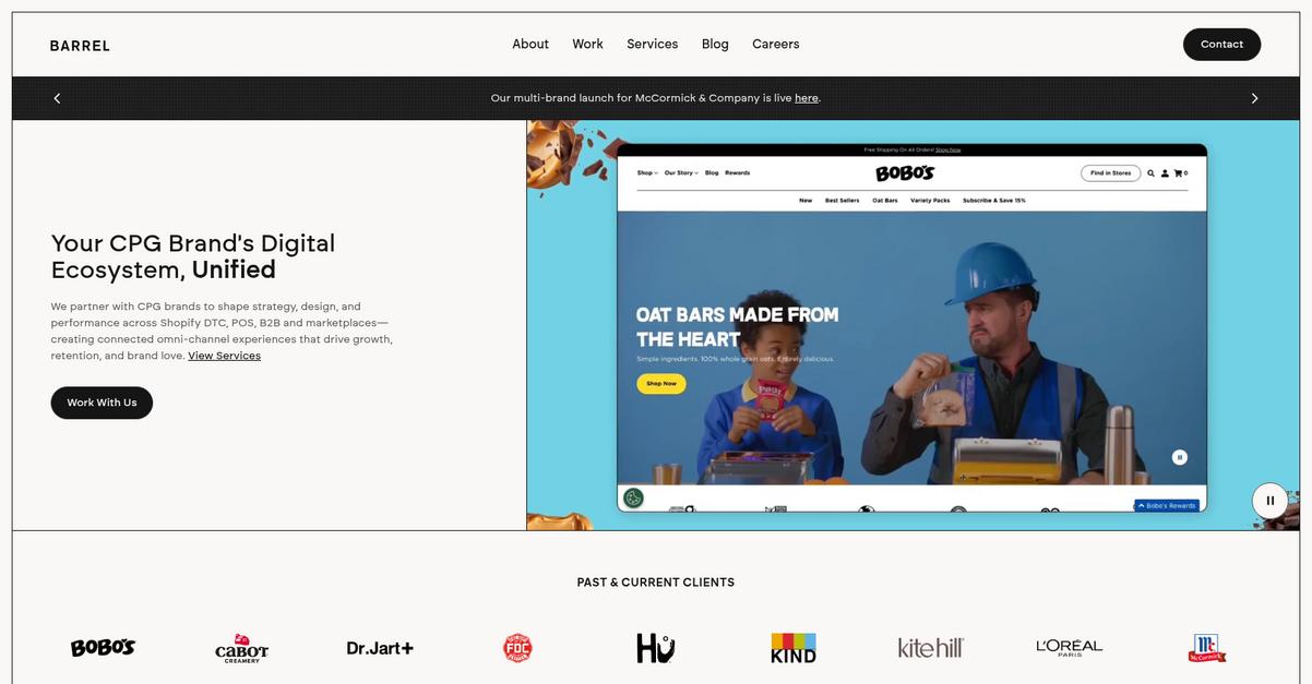 Barrel Homepage