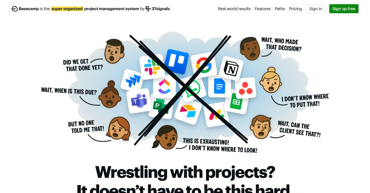 Basecamp Homepage