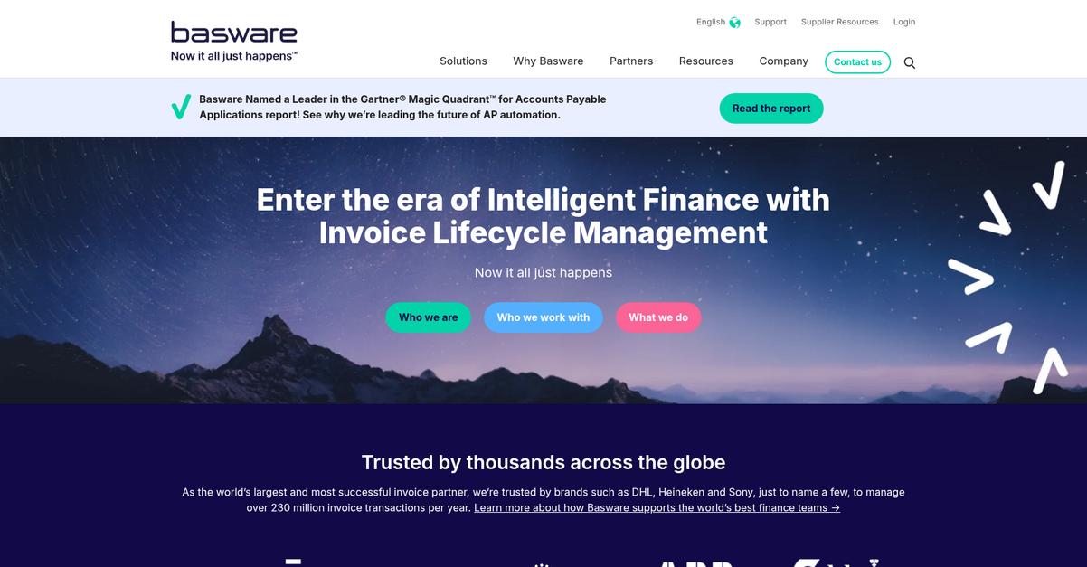 Basware Homepage