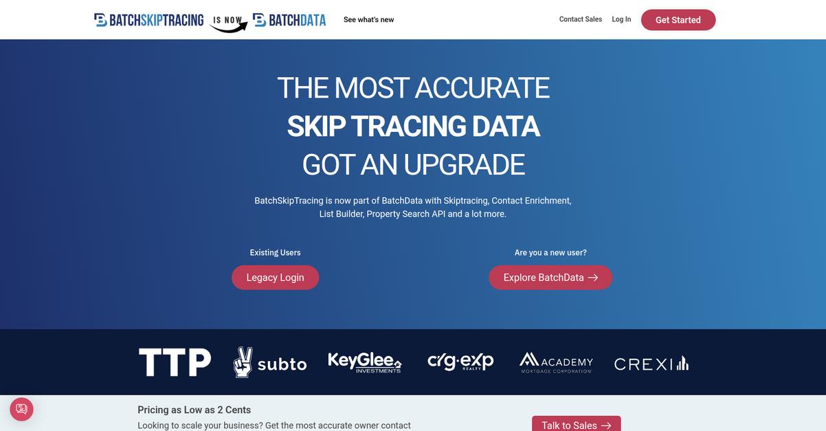 Batch Skip Tracing Homepage