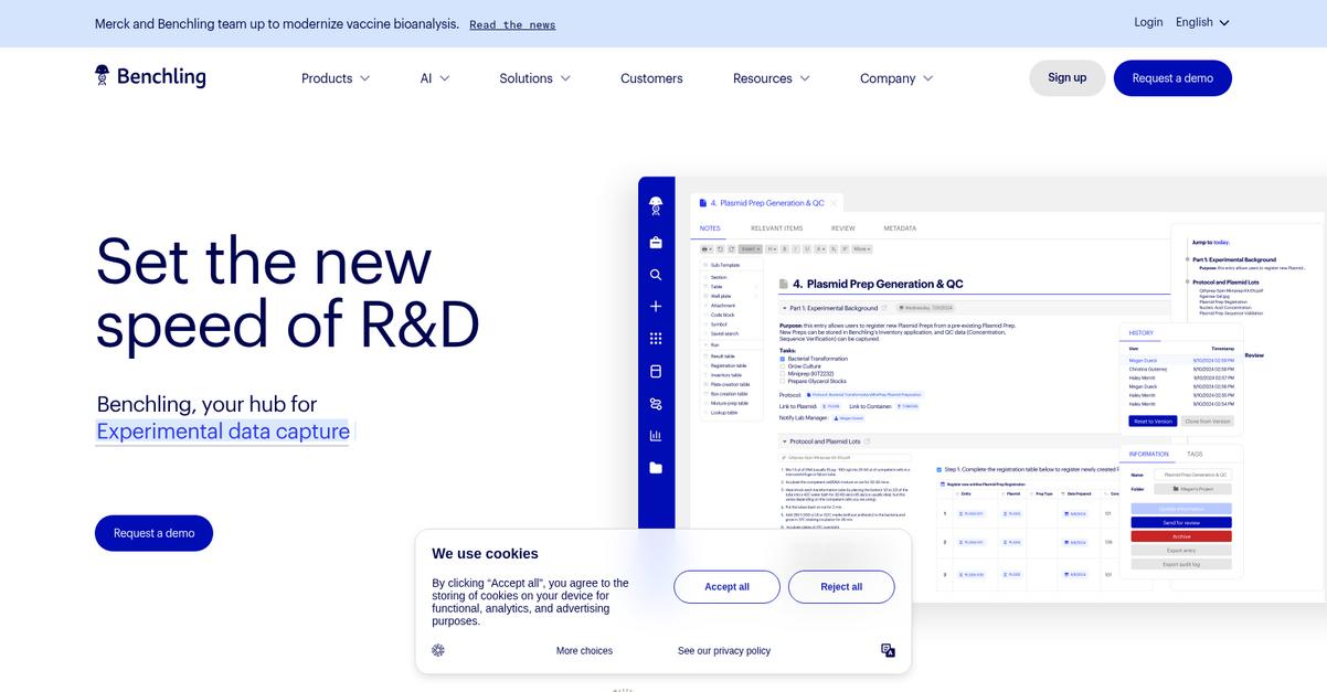 Benchling Homepage