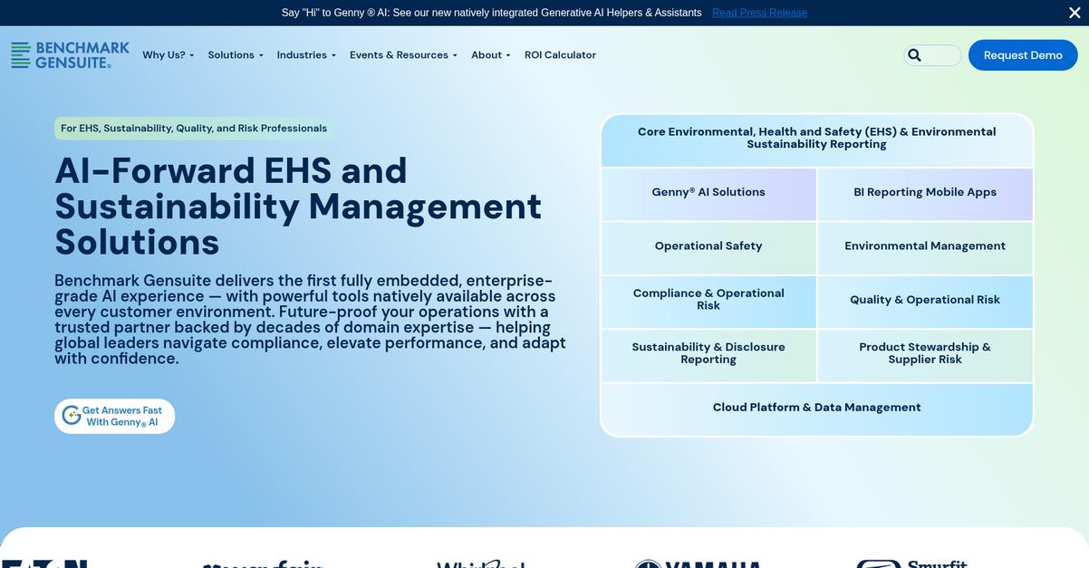 Benchmark Gensuite Homepage