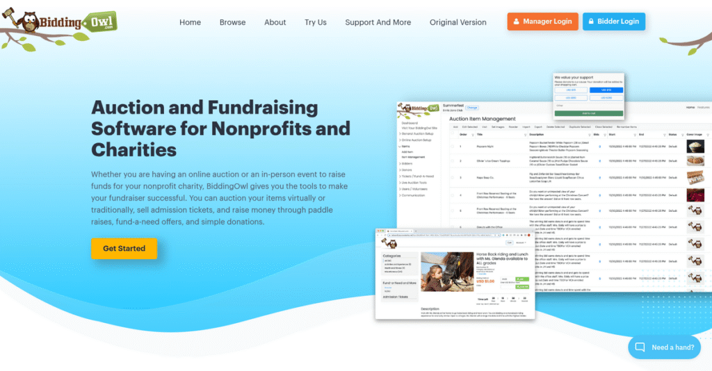 BiddingOwl Homepage