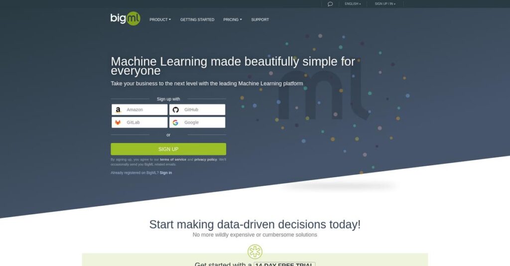 BigML Homepage