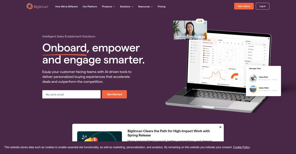 Bigtincan Homepage