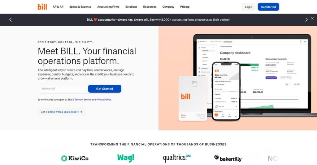 Bill.com Homepage