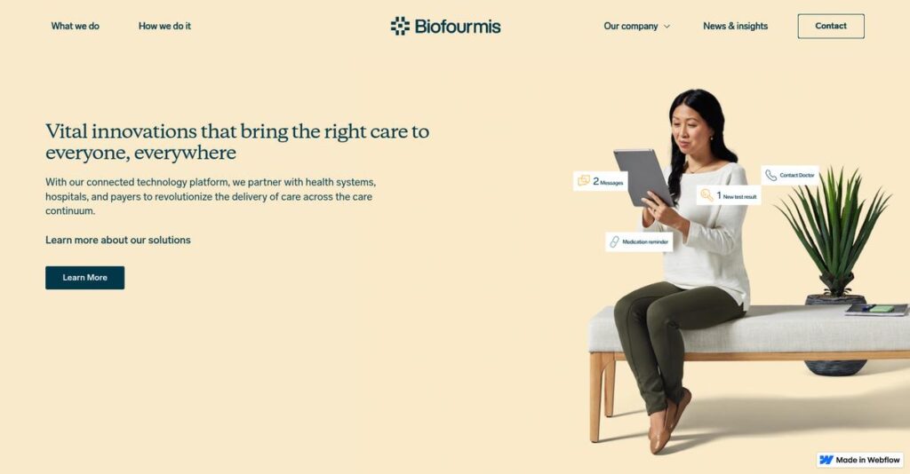 Biofourmis Homepage