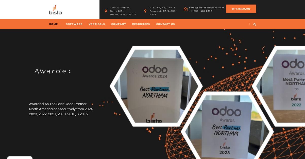 Bista Solutions Homepage