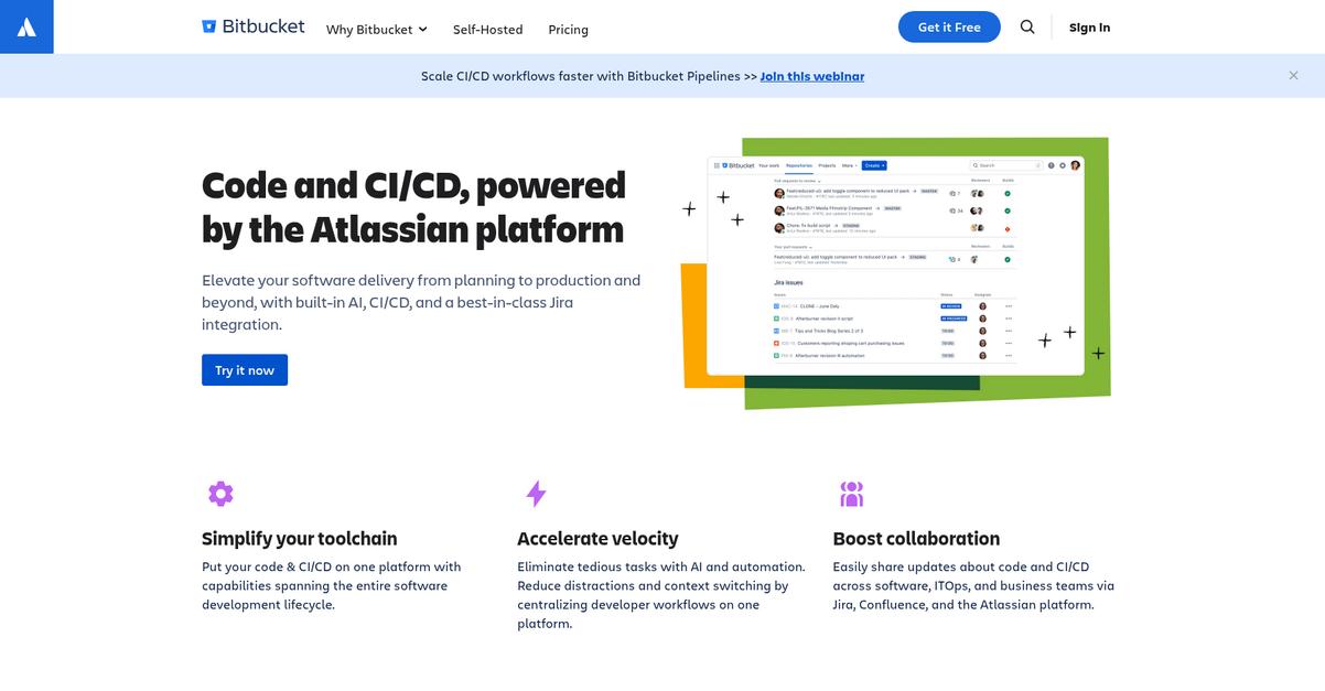 Bitbucket Homepage
