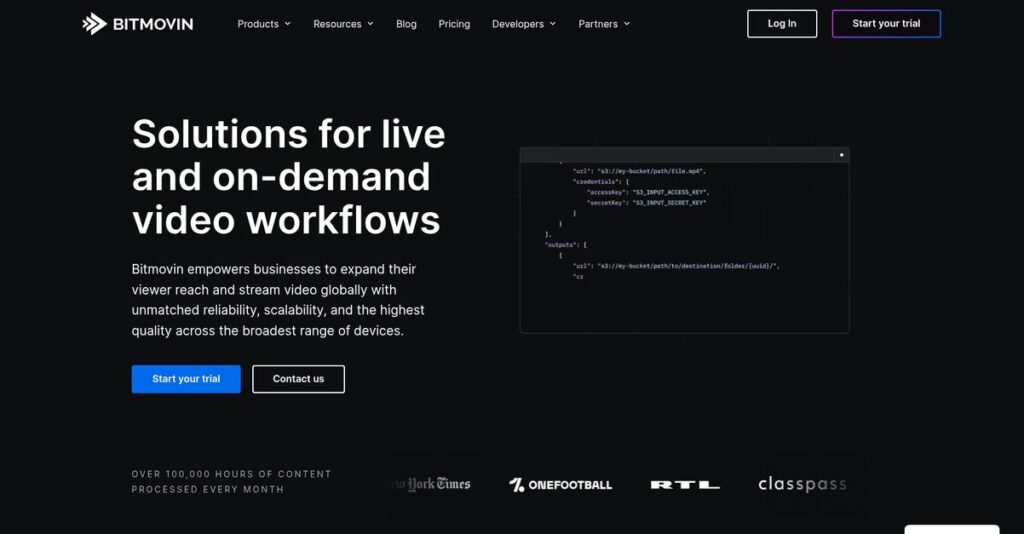 Bitmovin Homepage