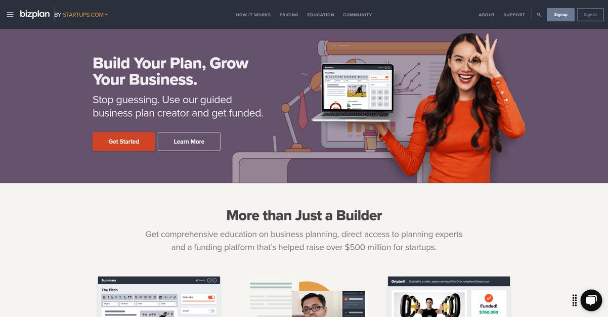 Bizplan Homepage