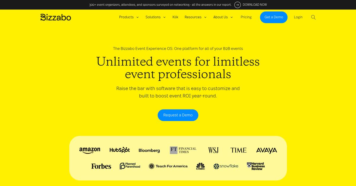 Bizzabo Homepage