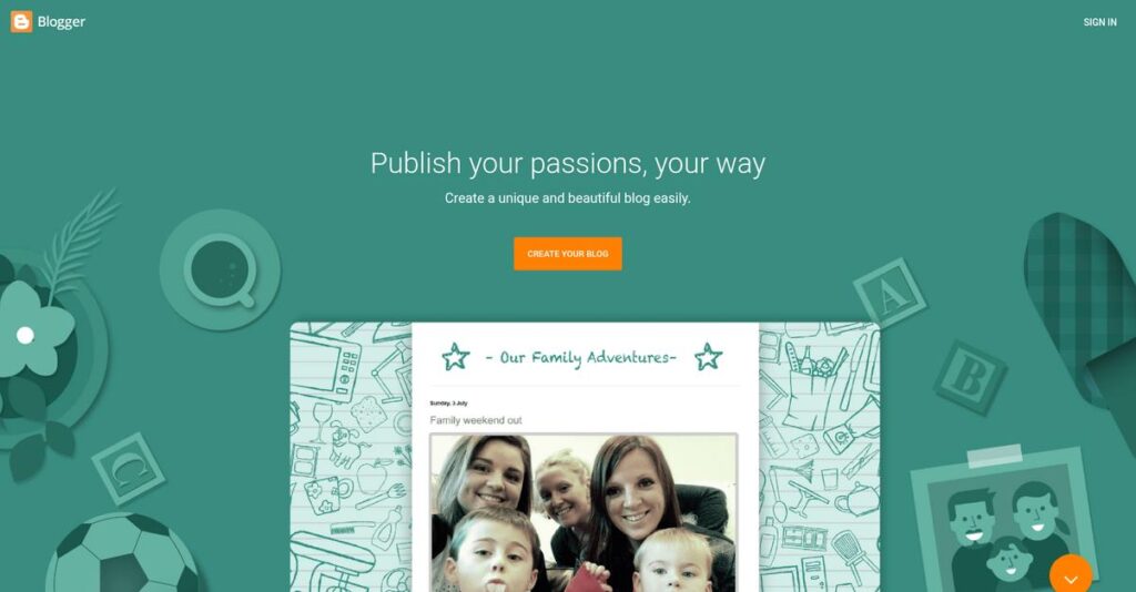 Blogger Homepage