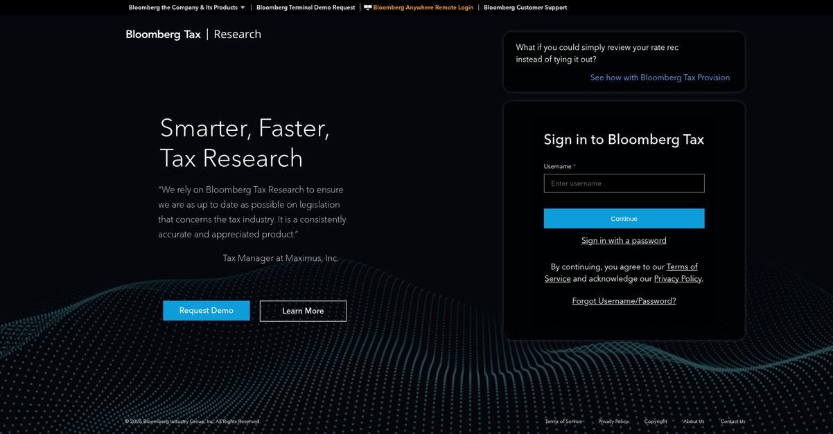 Bloomberg Tax Homepage