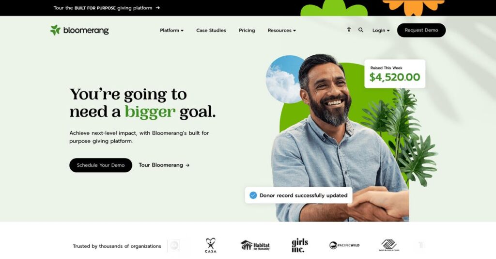 Bloomerang Homepage