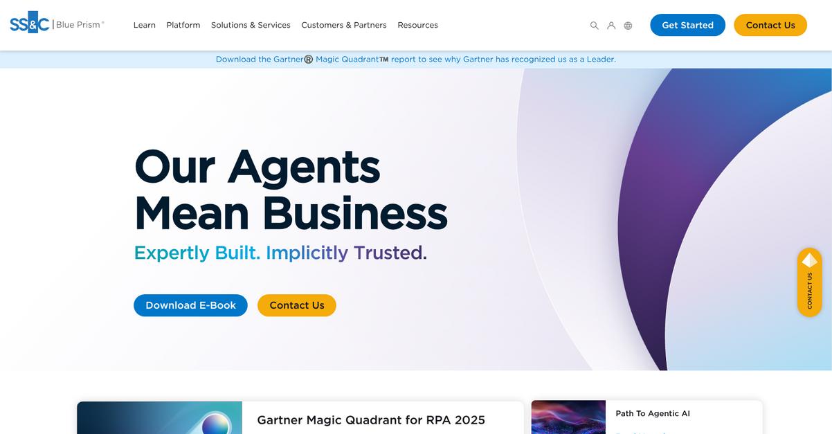 Blue Prism Homepage