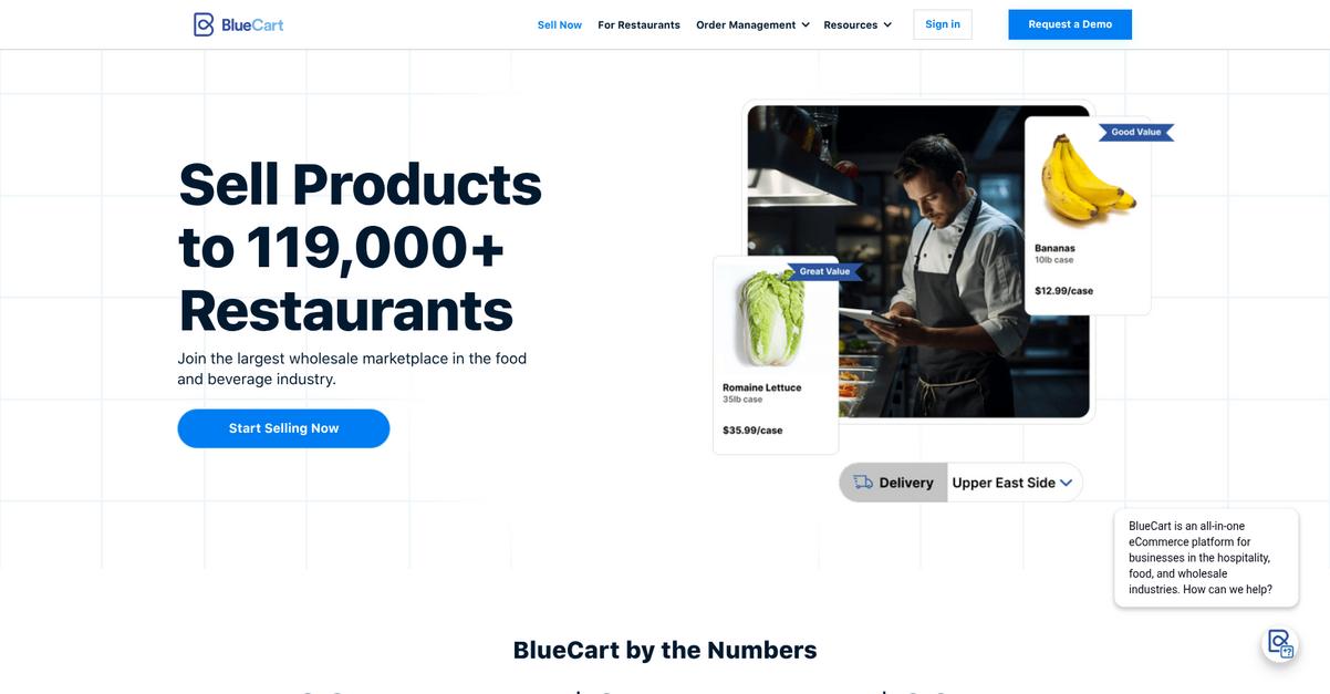Blue Cart Homepage
