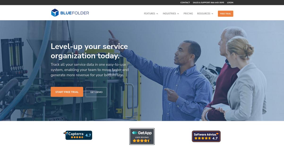 Blue Folder Homepage