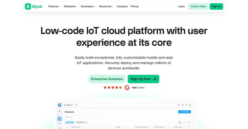 Blynk Homepage
