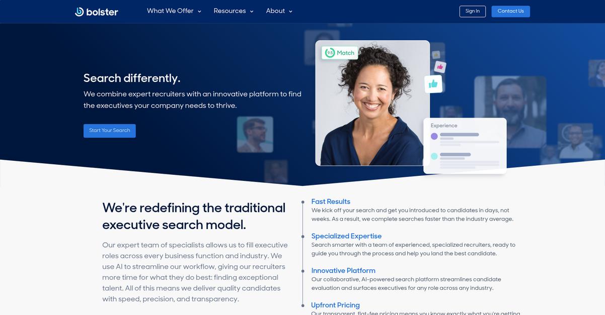 Bolster Homepage