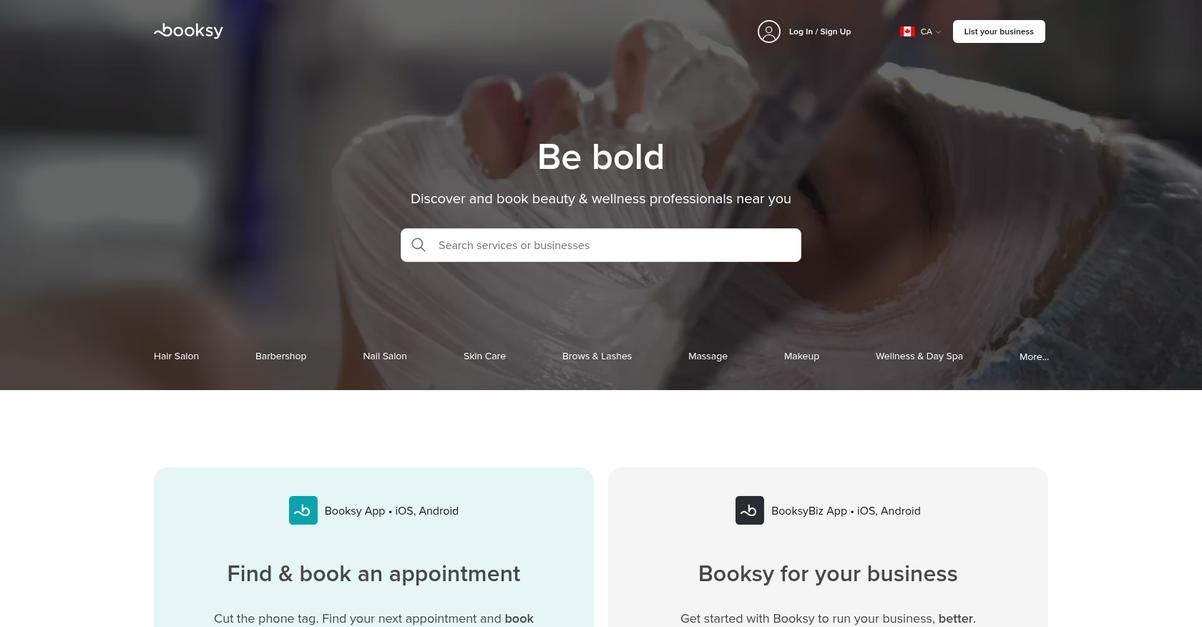 Booksy Homepage