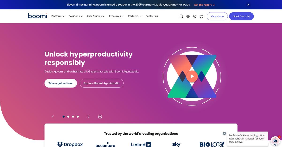 Boomi Homepage