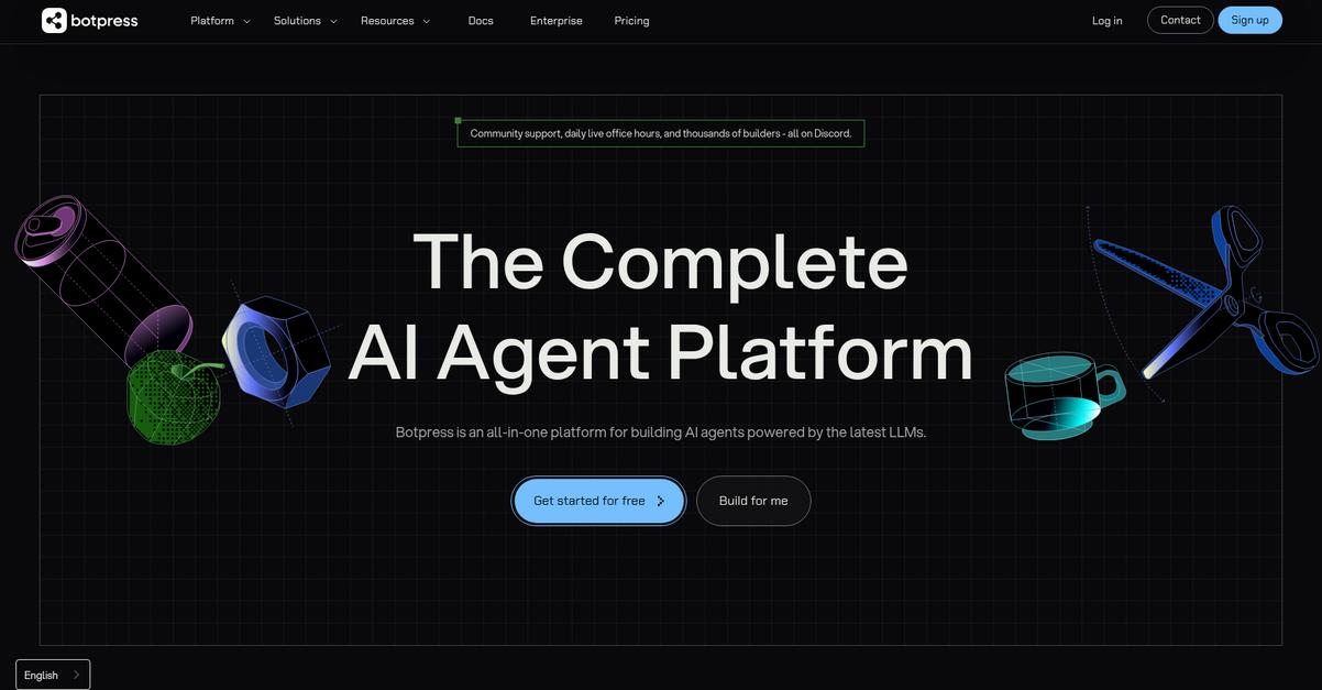 Botpress Homepage