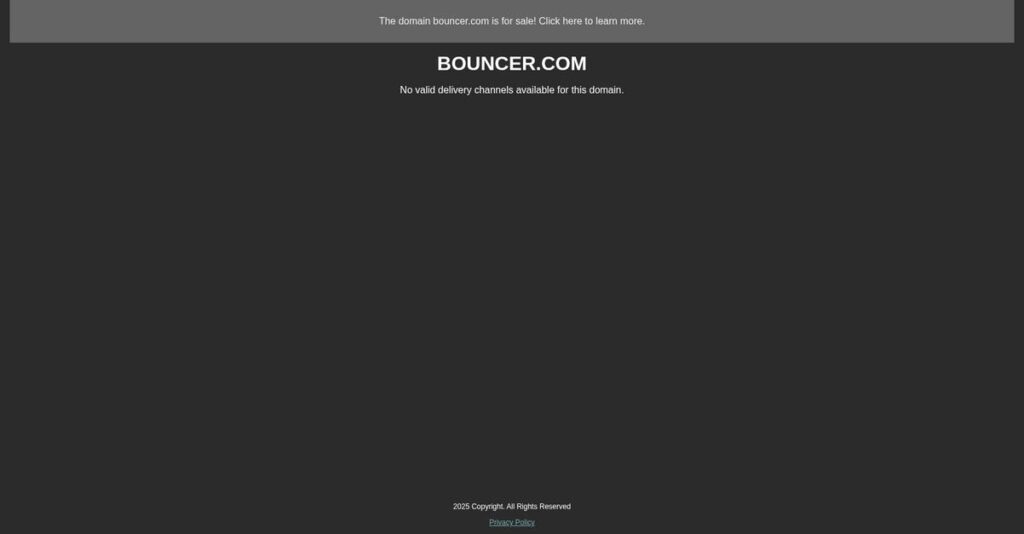 Bouncer Homepage
