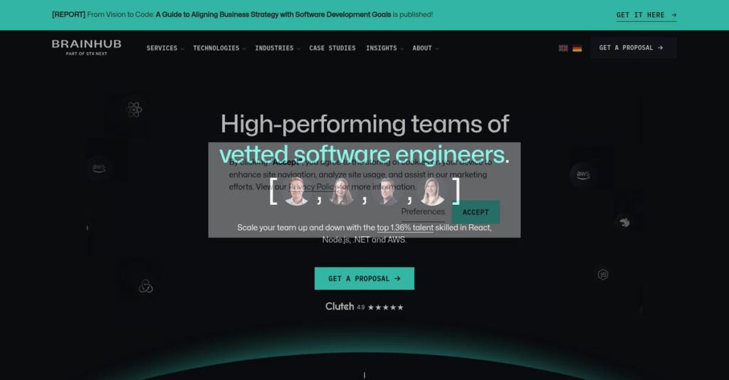 Brainhub Homepage