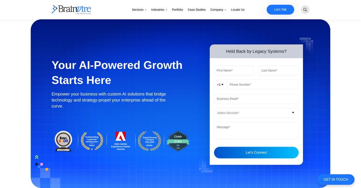 Brainvire Homepage
