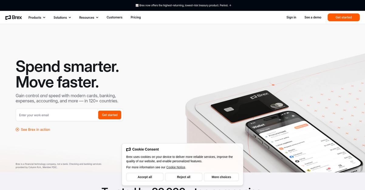 Brex Homepage