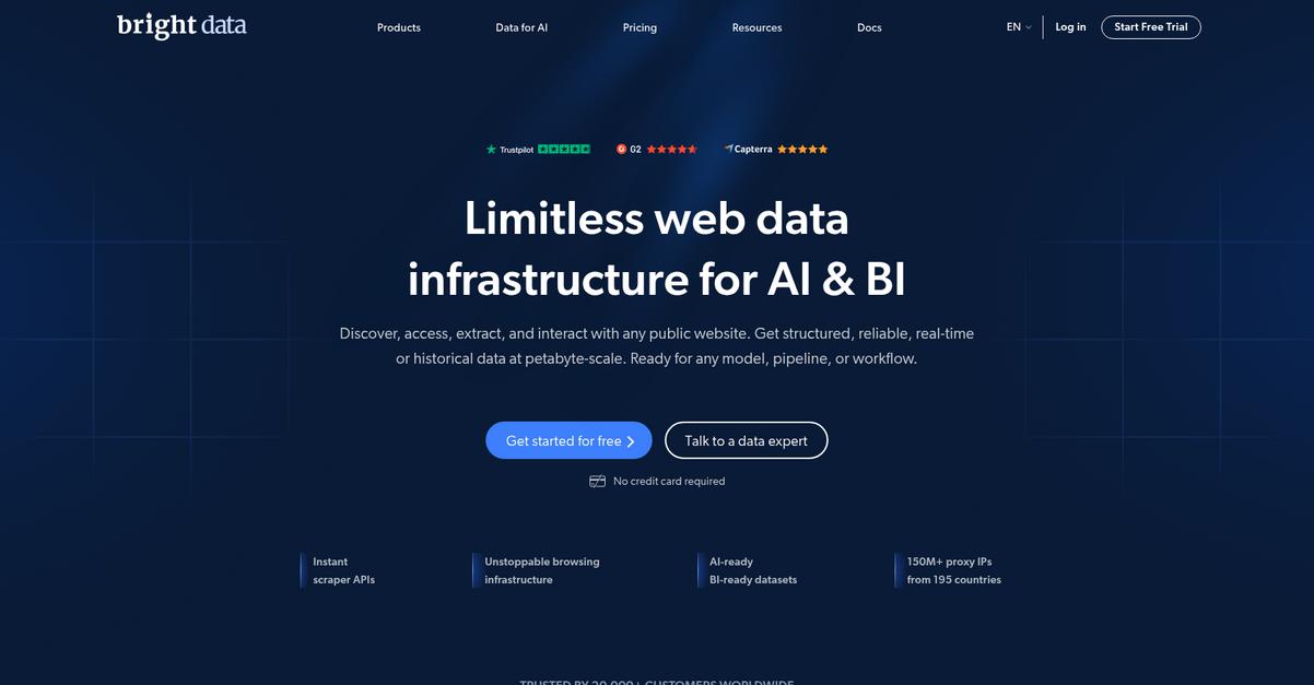 Bright Data Homepage