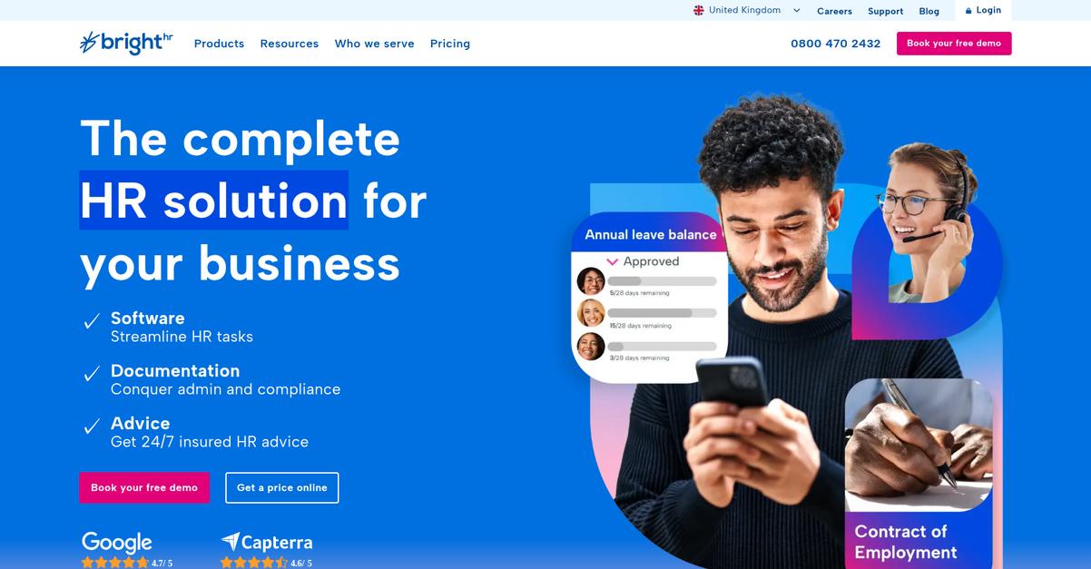 Bright Hr Homepage
