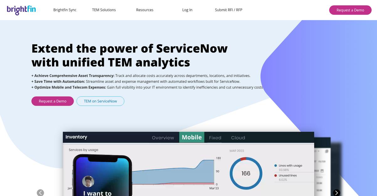 Brightfin Homepage