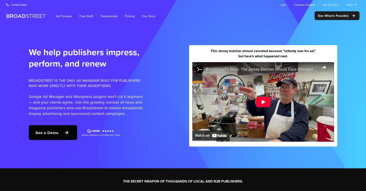 Broadstreet Homepage
