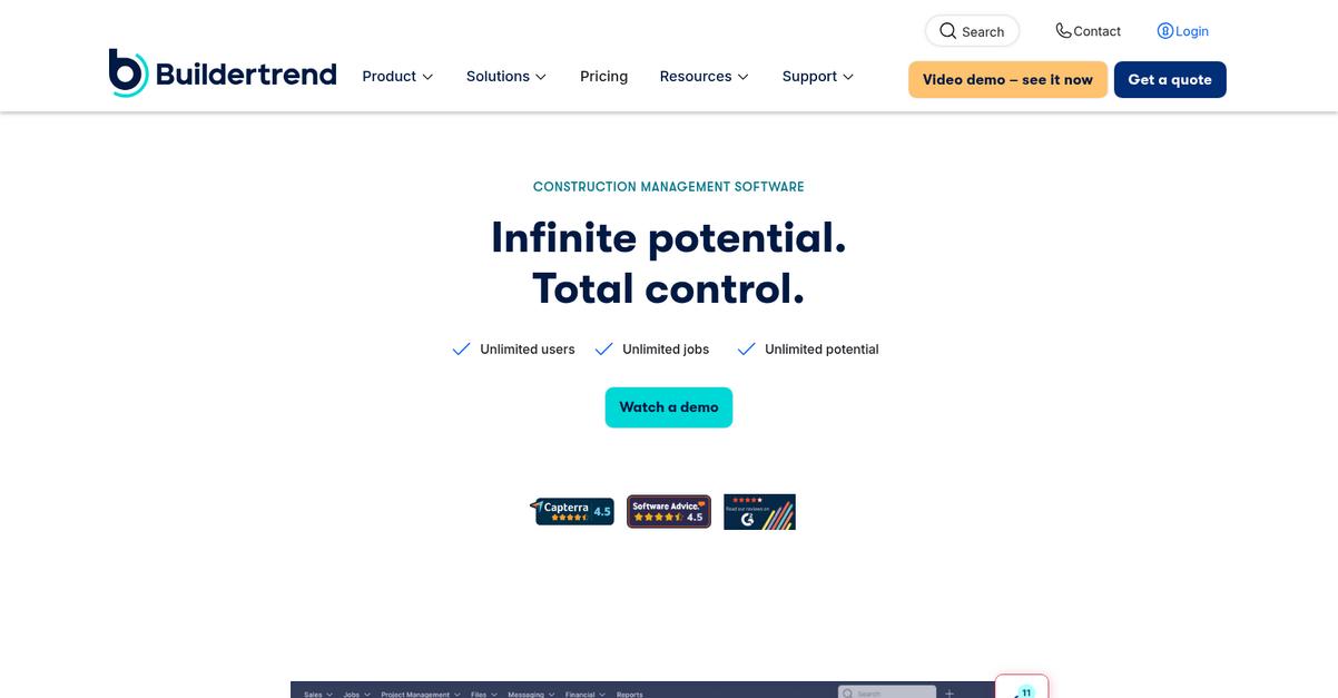 Buildertrend Homepage
