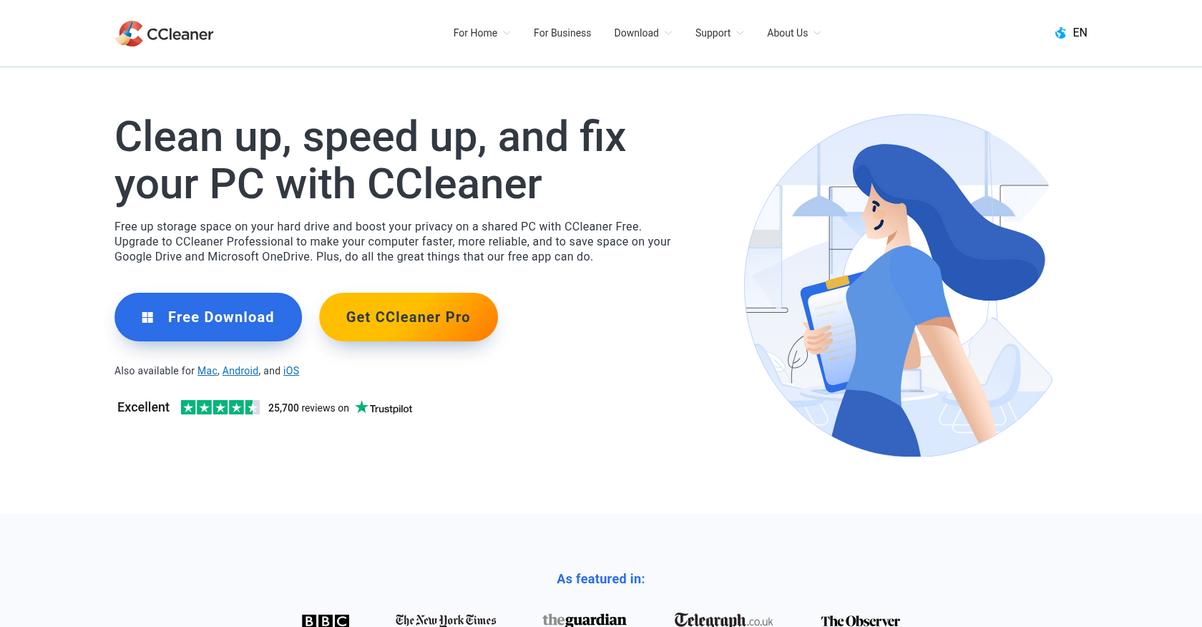 Ccleaner Homepage